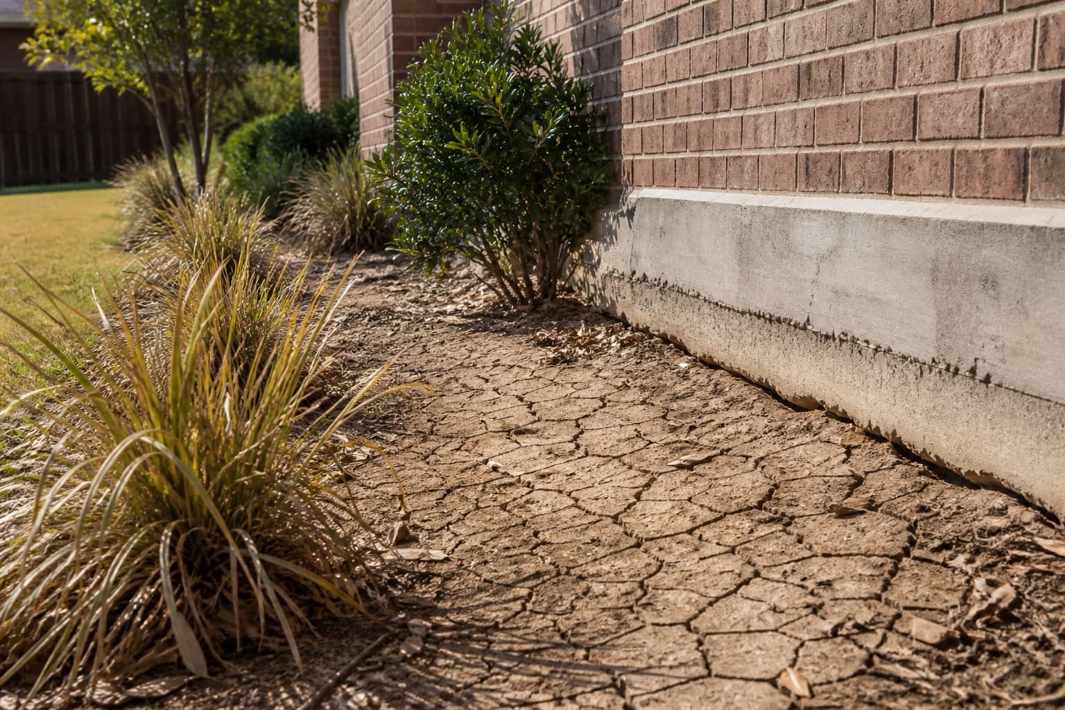 Grading and roof-runoff evaluation context at a Prosper Texas residence